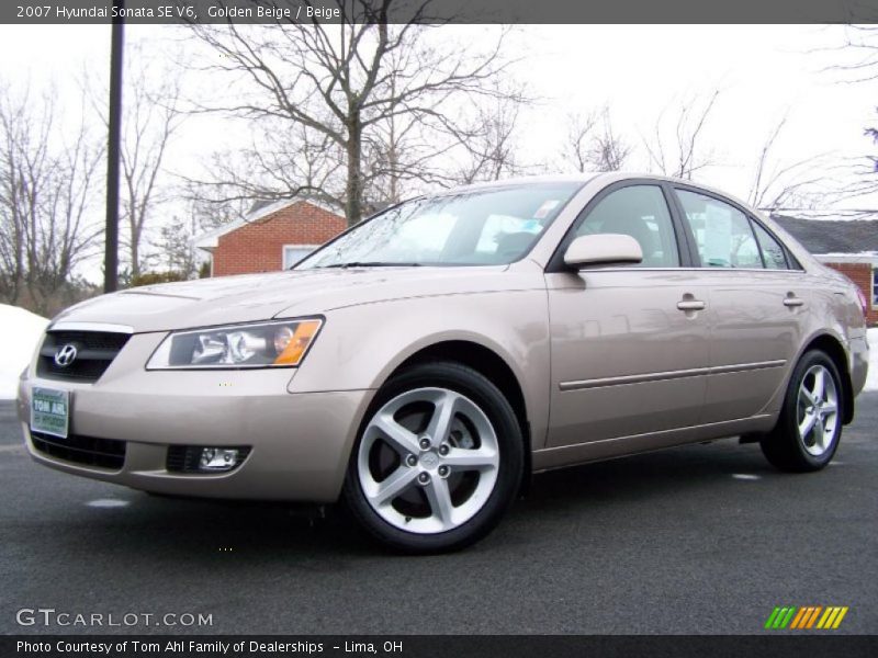 Golden Beige / Beige 2007 Hyundai Sonata SE V6