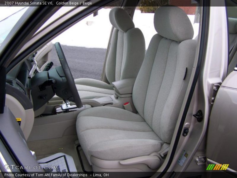 Golden Beige / Beige 2007 Hyundai Sonata SE V6