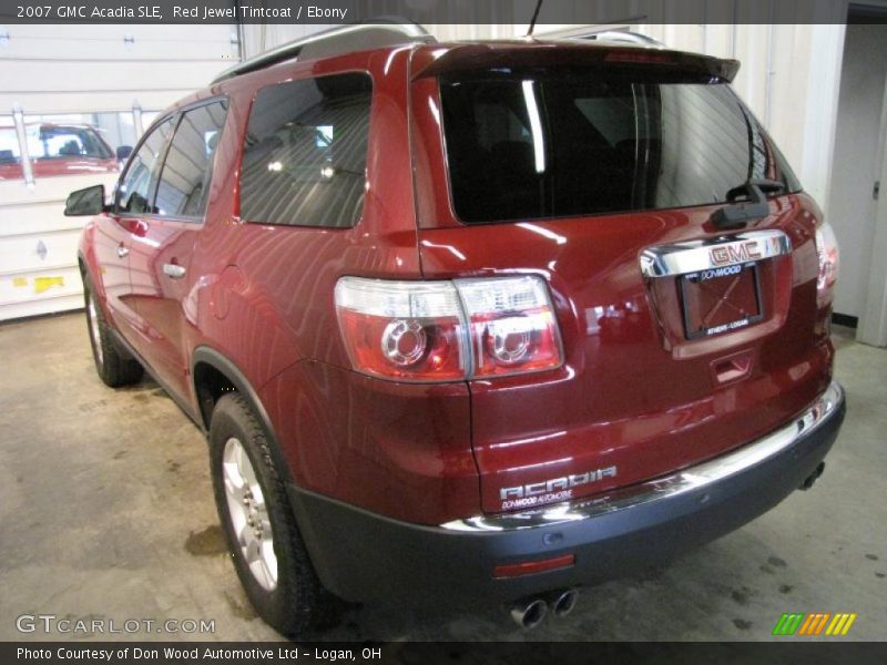 Red Jewel Tintcoat / Ebony 2007 GMC Acadia SLE