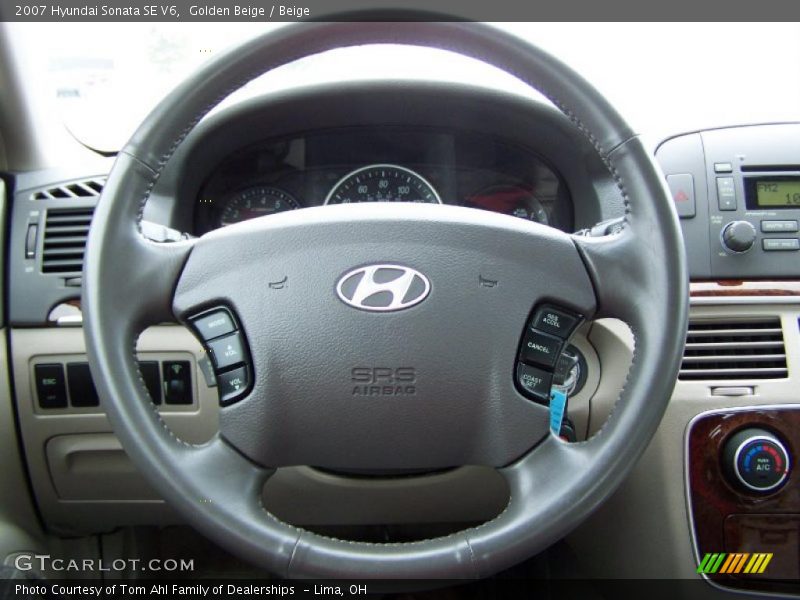 Golden Beige / Beige 2007 Hyundai Sonata SE V6