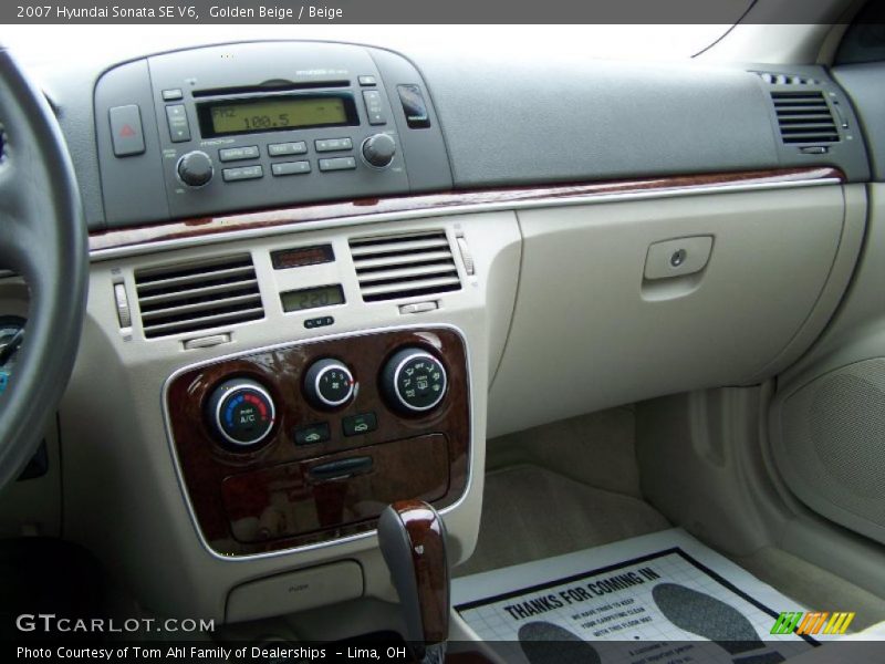 Golden Beige / Beige 2007 Hyundai Sonata SE V6