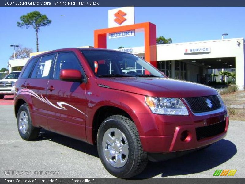 Shining Red Pearl / Black 2007 Suzuki Grand Vitara