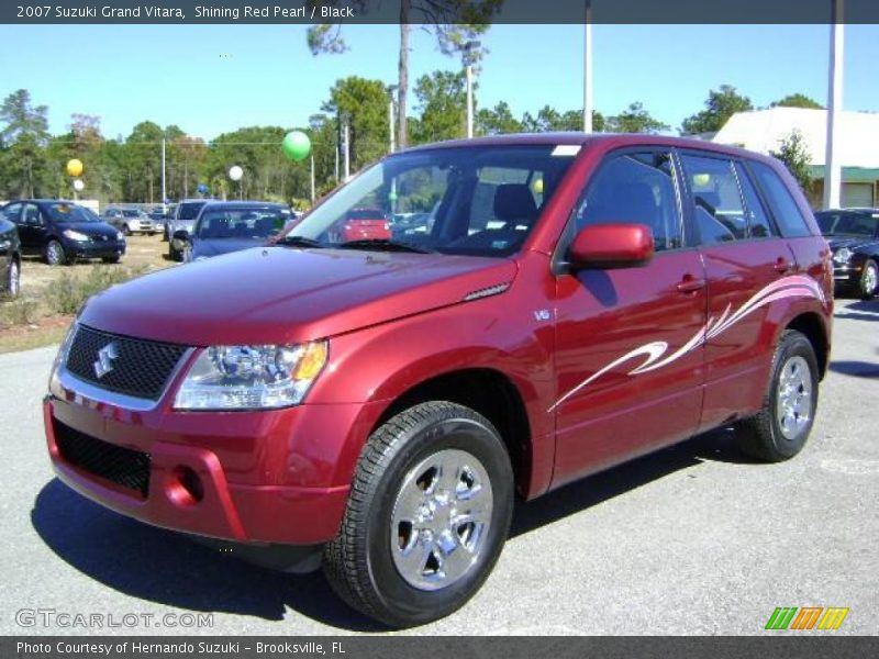 Shining Red Pearl / Black 2007 Suzuki Grand Vitara