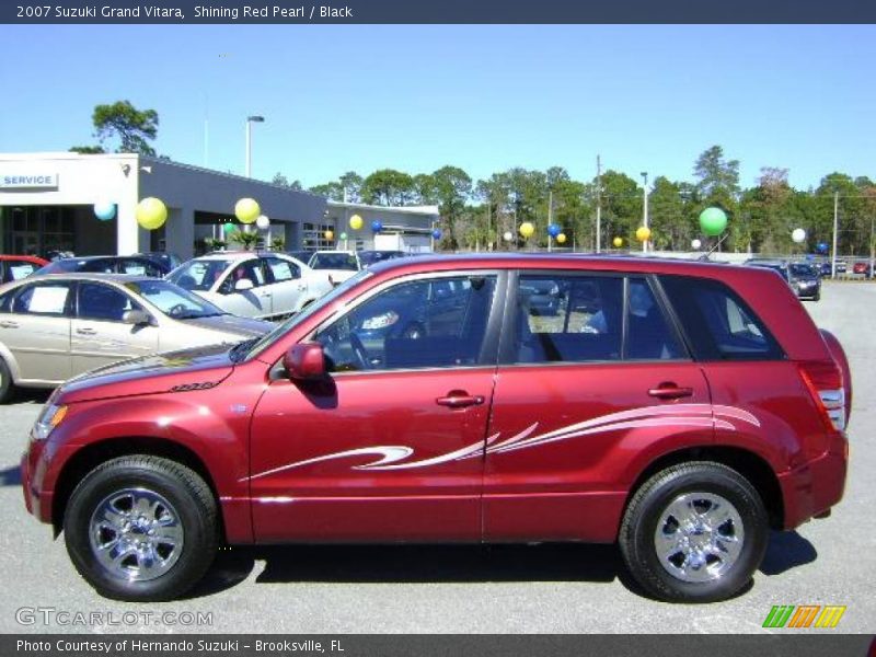 Shining Red Pearl / Black 2007 Suzuki Grand Vitara