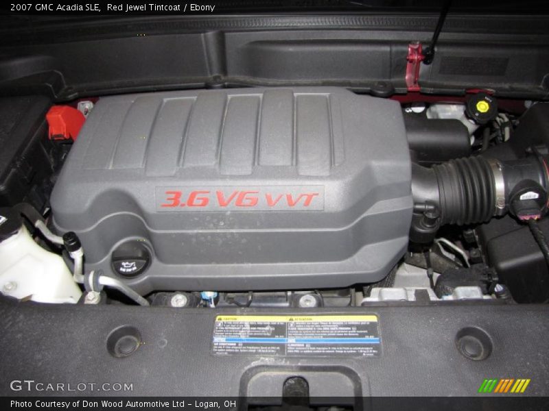 Red Jewel Tintcoat / Ebony 2007 GMC Acadia SLE