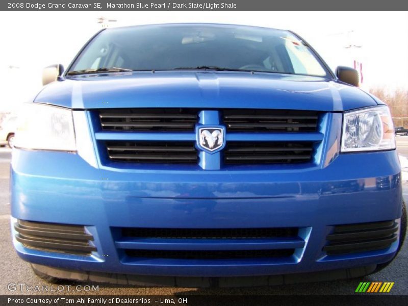 Marathon Blue Pearl / Dark Slate/Light Shale 2008 Dodge Grand Caravan SE