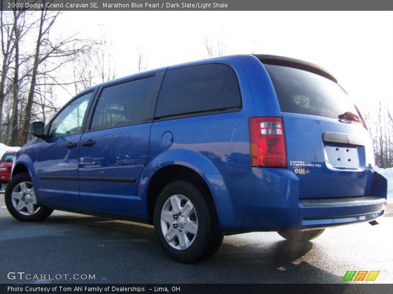 Marathon Blue Pearl / Dark Slate/Light Shale 2008 Dodge Grand Caravan SE
