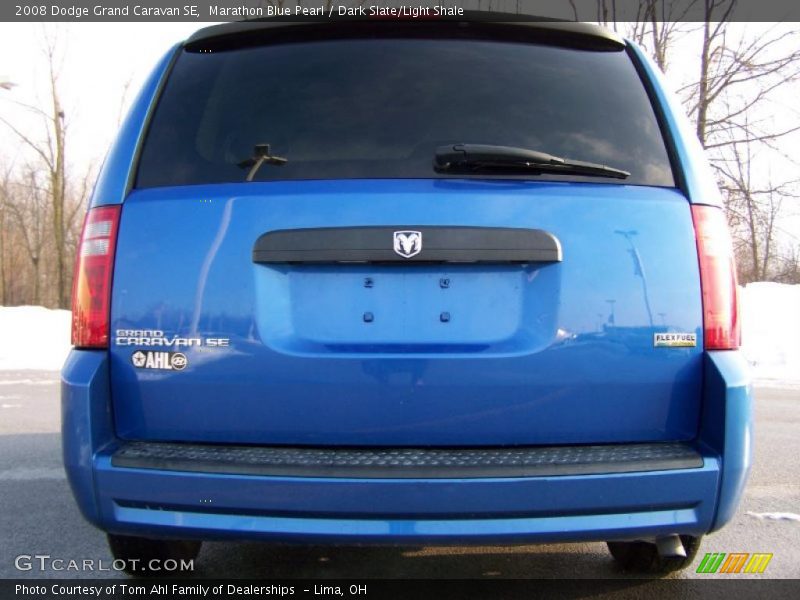 Marathon Blue Pearl / Dark Slate/Light Shale 2008 Dodge Grand Caravan SE