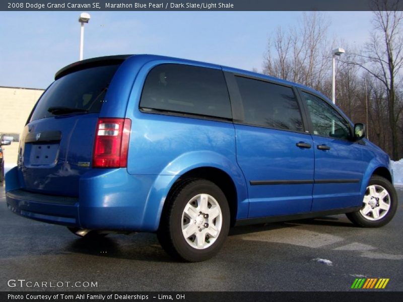 Marathon Blue Pearl / Dark Slate/Light Shale 2008 Dodge Grand Caravan SE