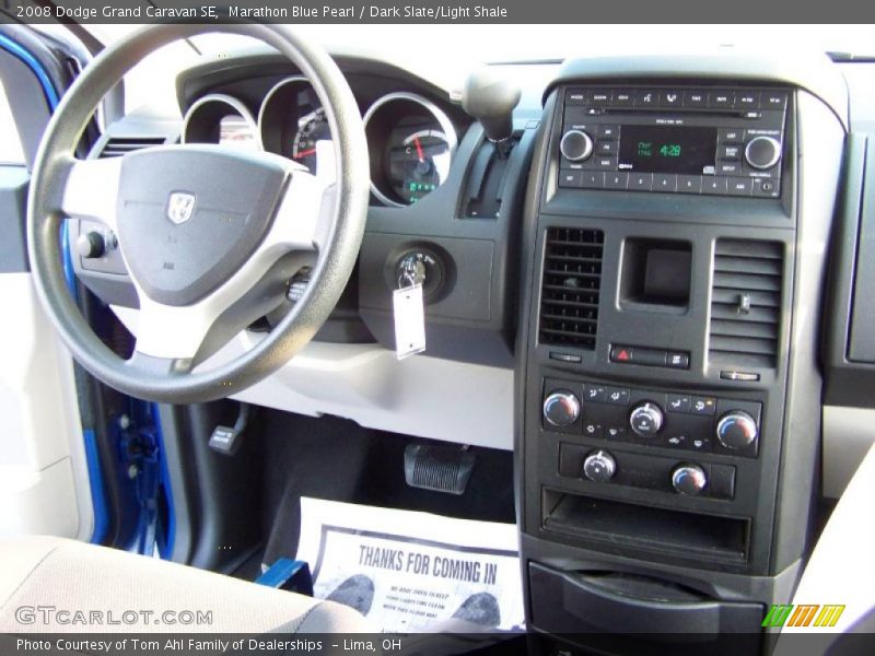 Marathon Blue Pearl / Dark Slate/Light Shale 2008 Dodge Grand Caravan SE