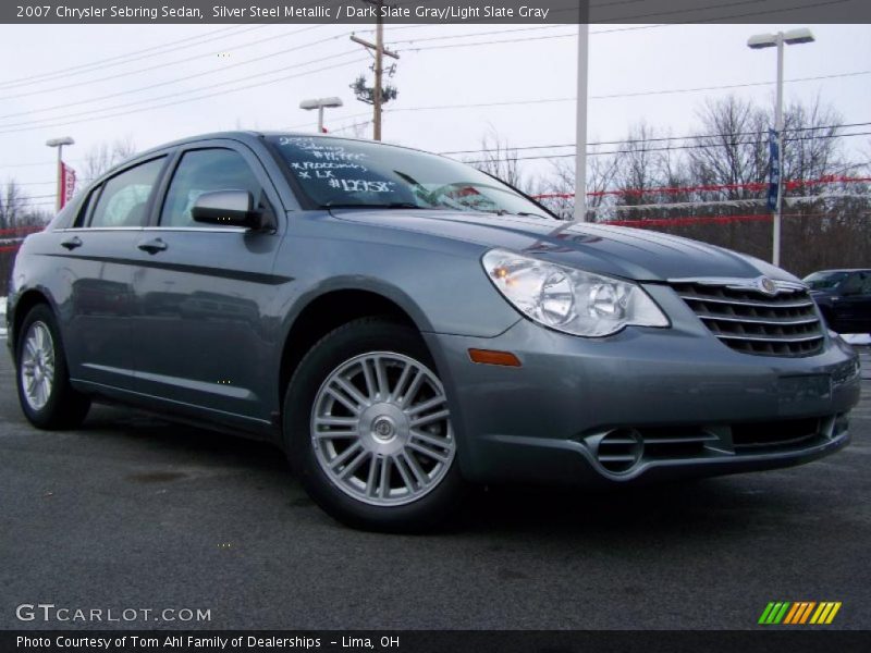 Silver Steel Metallic / Dark Slate Gray/Light Slate Gray 2007 Chrysler Sebring Sedan