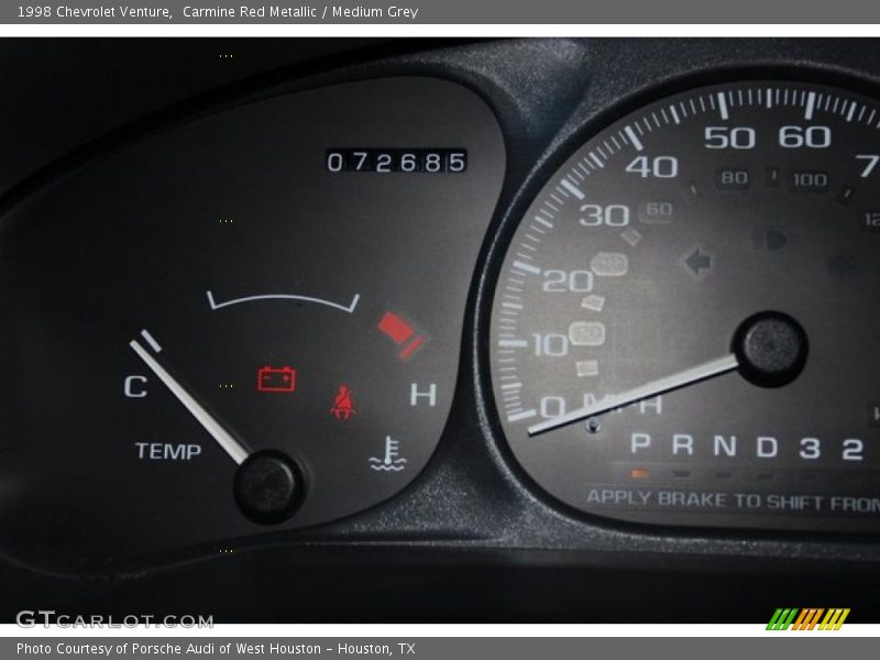 Carmine Red Metallic / Medium Grey 1998 Chevrolet Venture