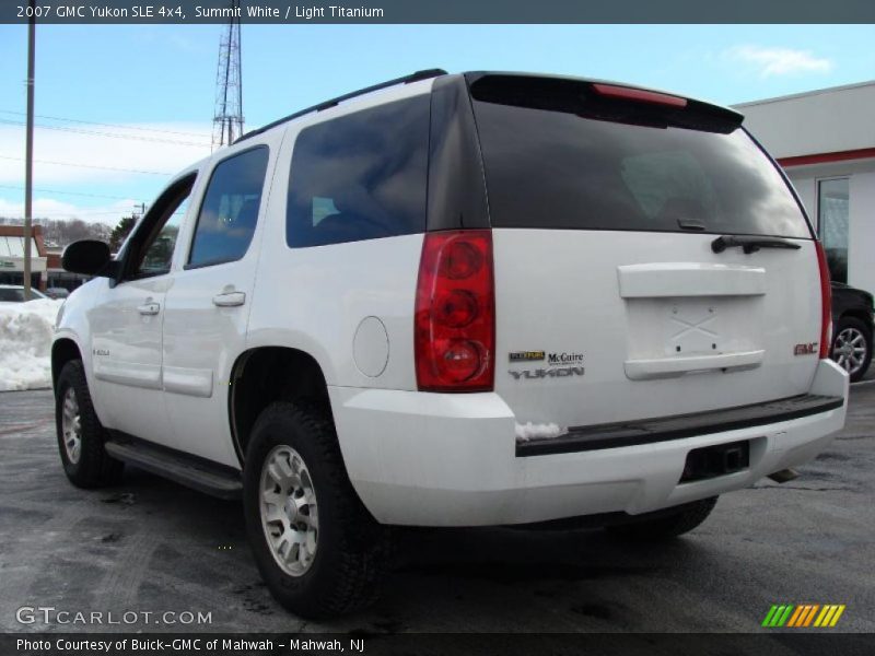 Summit White / Light Titanium 2007 GMC Yukon SLE 4x4