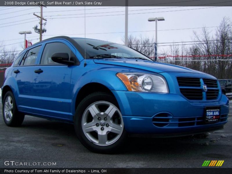 Surf Blue Pearl / Dark Slate Gray 2008 Dodge Caliber SE