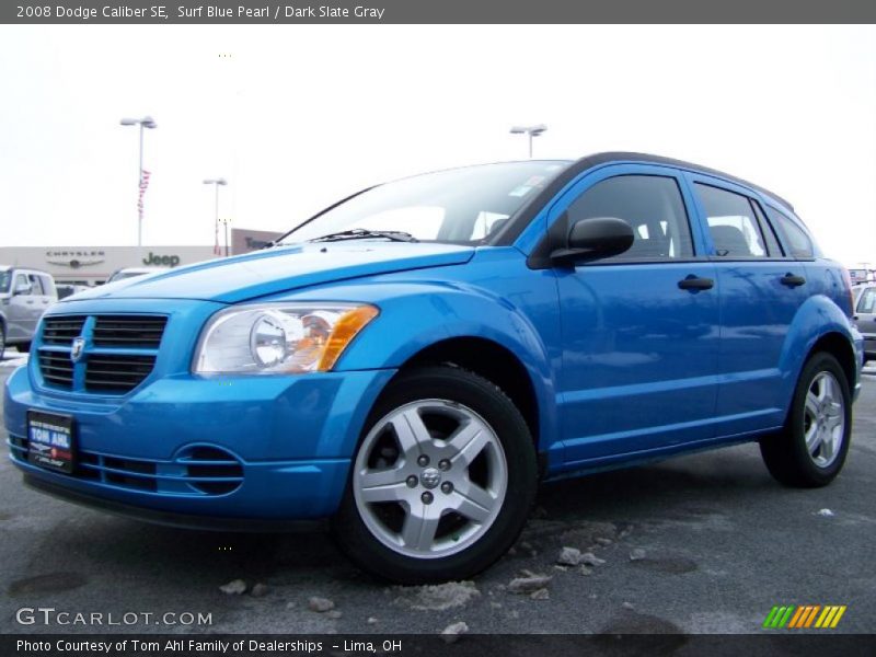 Surf Blue Pearl / Dark Slate Gray 2008 Dodge Caliber SE