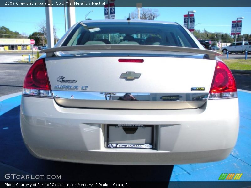 Gold Mist Metallic / Neutral 2009 Chevrolet Impala LT