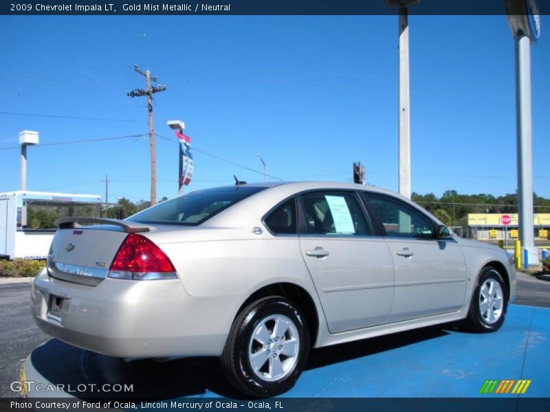 Gold Mist Metallic / Neutral 2009 Chevrolet Impala LT