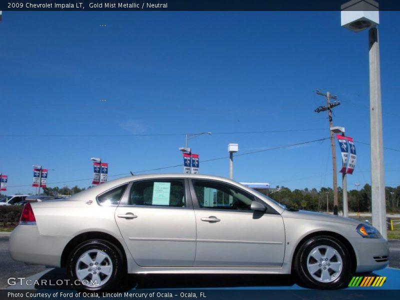 Gold Mist Metallic / Neutral 2009 Chevrolet Impala LT