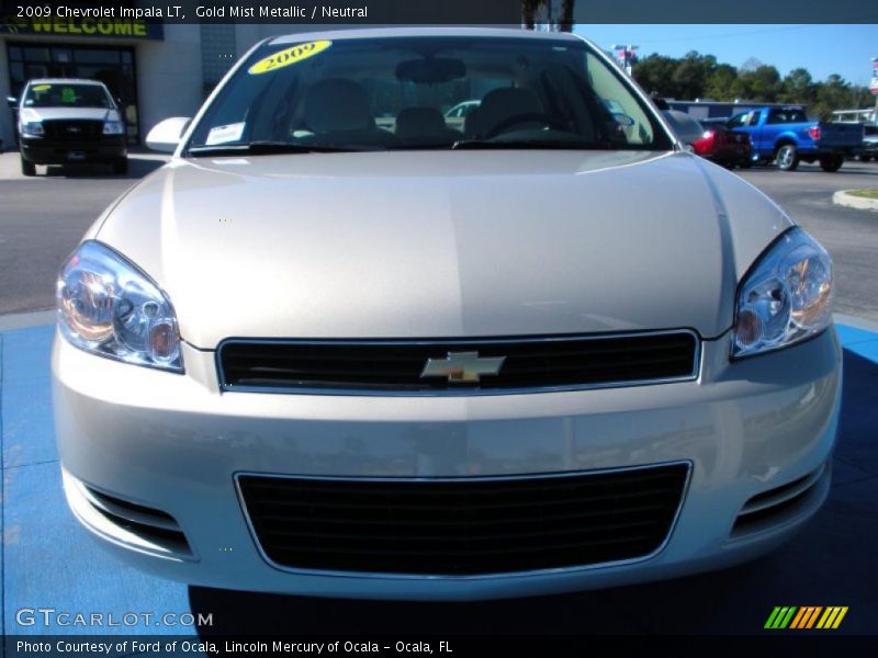 Gold Mist Metallic / Neutral 2009 Chevrolet Impala LT
