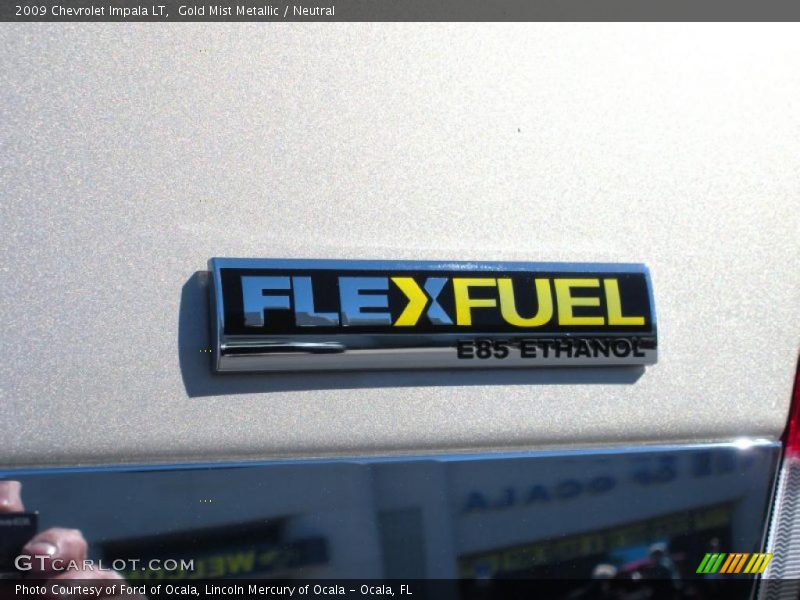 Gold Mist Metallic / Neutral 2009 Chevrolet Impala LT