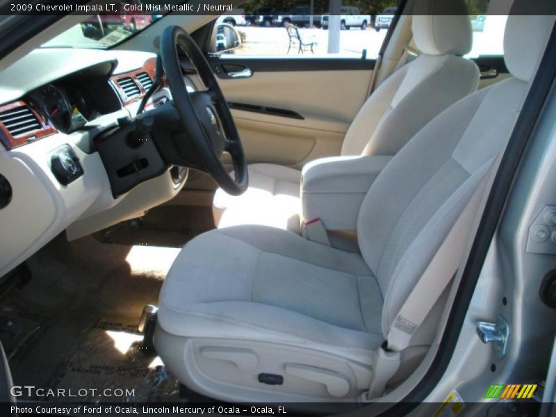 Gold Mist Metallic / Neutral 2009 Chevrolet Impala LT