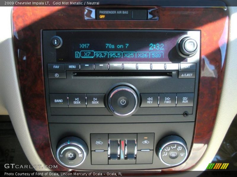 Gold Mist Metallic / Neutral 2009 Chevrolet Impala LT