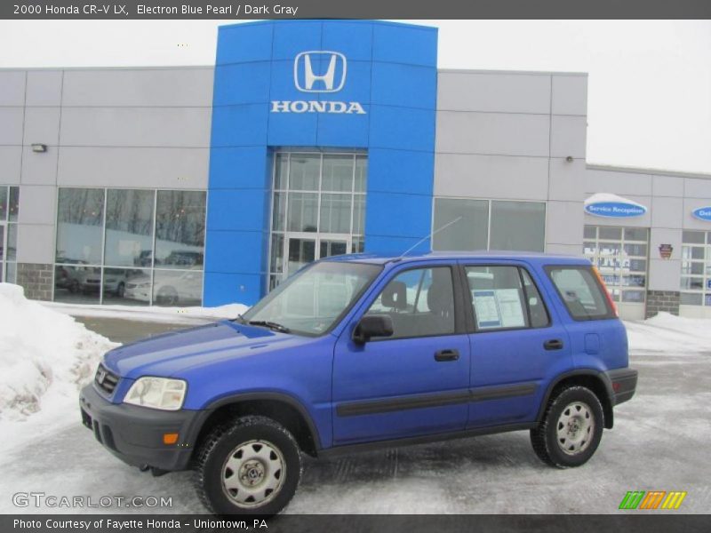 Electron Blue Pearl / Dark Gray 2000 Honda CR-V LX