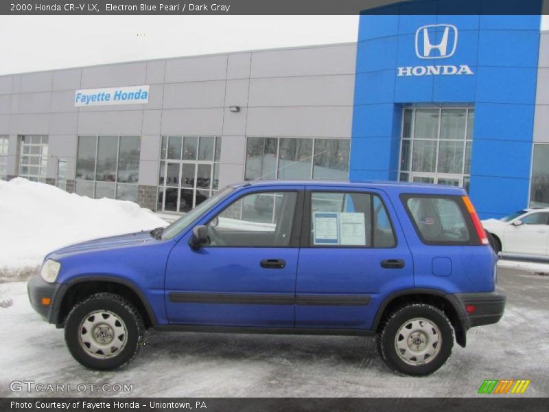 Electron Blue Pearl / Dark Gray 2000 Honda CR-V LX