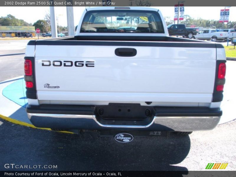 Bright White / Mist Gray 2002 Dodge Ram 2500 SLT Quad Cab