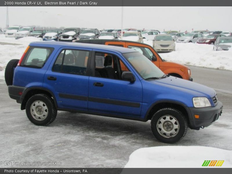 Electron Blue Pearl / Dark Gray 2000 Honda CR-V LX