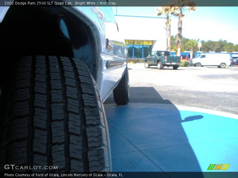 Bright White / Mist Gray 2002 Dodge Ram 2500 SLT Quad Cab