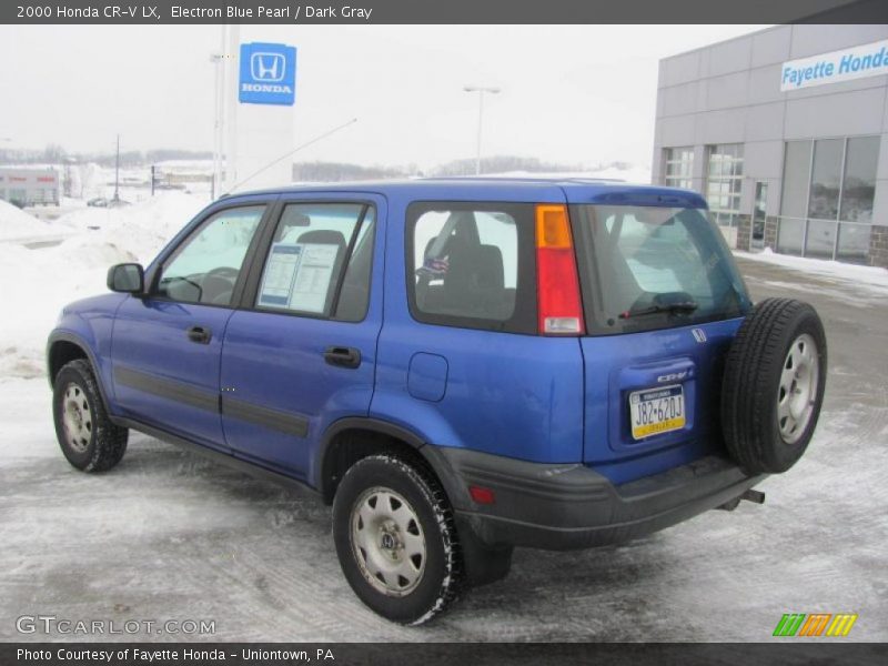 Electron Blue Pearl / Dark Gray 2000 Honda CR-V LX