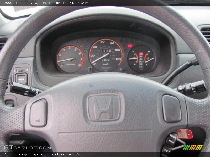Electron Blue Pearl / Dark Gray 2000 Honda CR-V LX