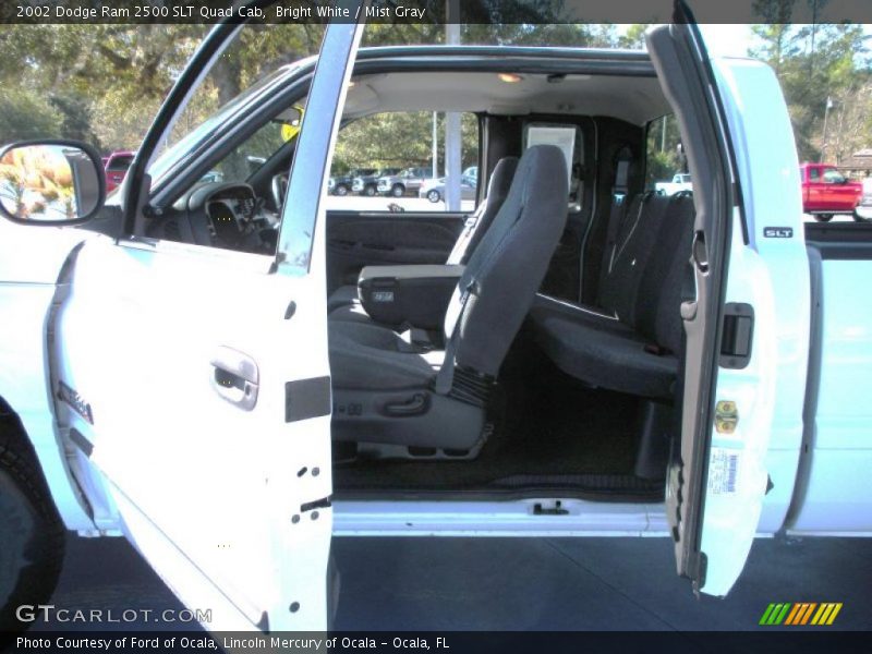 Bright White / Mist Gray 2002 Dodge Ram 2500 SLT Quad Cab