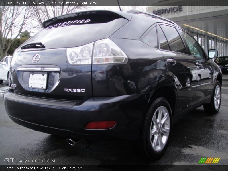 Smokey Granite / Light Gray 2009 Lexus RX 350 AWD