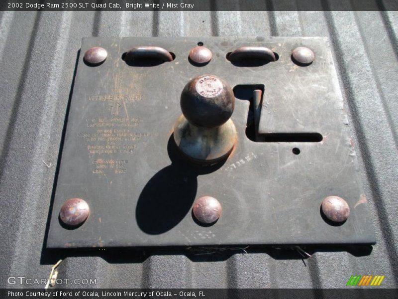 Bright White / Mist Gray 2002 Dodge Ram 2500 SLT Quad Cab