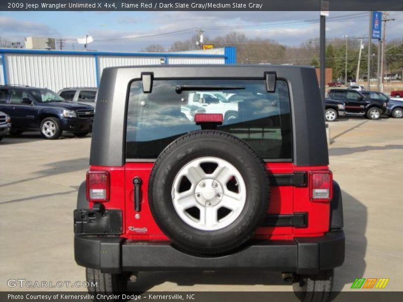 Flame Red / Dark Slate Gray/Medium Slate Gray 2009 Jeep Wrangler Unlimited X 4x4