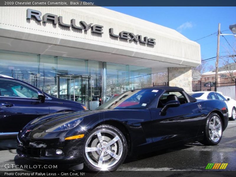 Black / Ebony 2009 Chevrolet Corvette Convertible