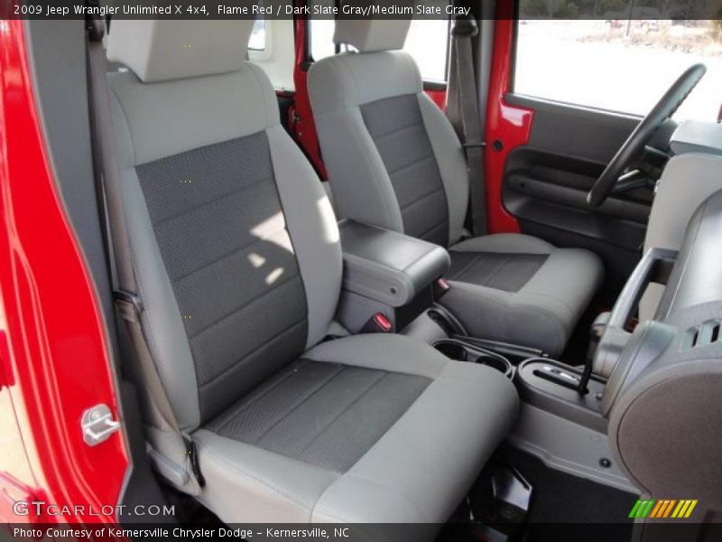 Flame Red / Dark Slate Gray/Medium Slate Gray 2009 Jeep Wrangler Unlimited X 4x4