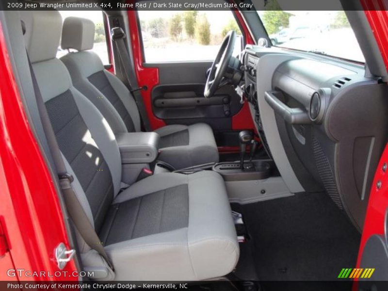 Flame Red / Dark Slate Gray/Medium Slate Gray 2009 Jeep Wrangler Unlimited X 4x4