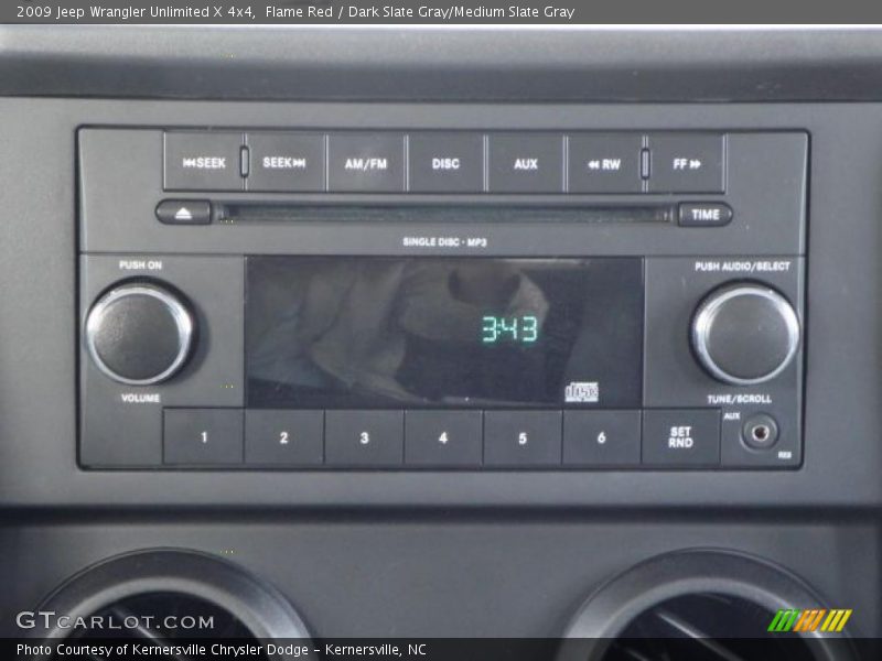 Flame Red / Dark Slate Gray/Medium Slate Gray 2009 Jeep Wrangler Unlimited X 4x4