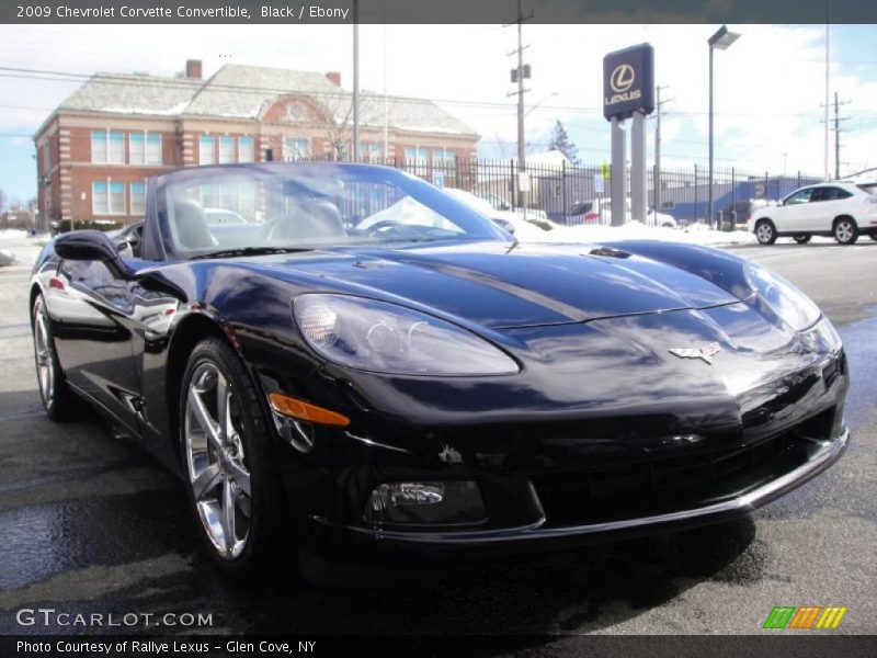 Black / Ebony 2009 Chevrolet Corvette Convertible