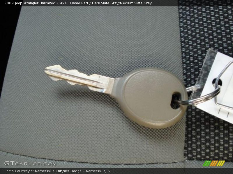 Flame Red / Dark Slate Gray/Medium Slate Gray 2009 Jeep Wrangler Unlimited X 4x4