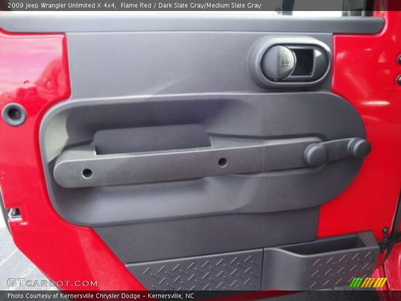 Flame Red / Dark Slate Gray/Medium Slate Gray 2009 Jeep Wrangler Unlimited X 4x4