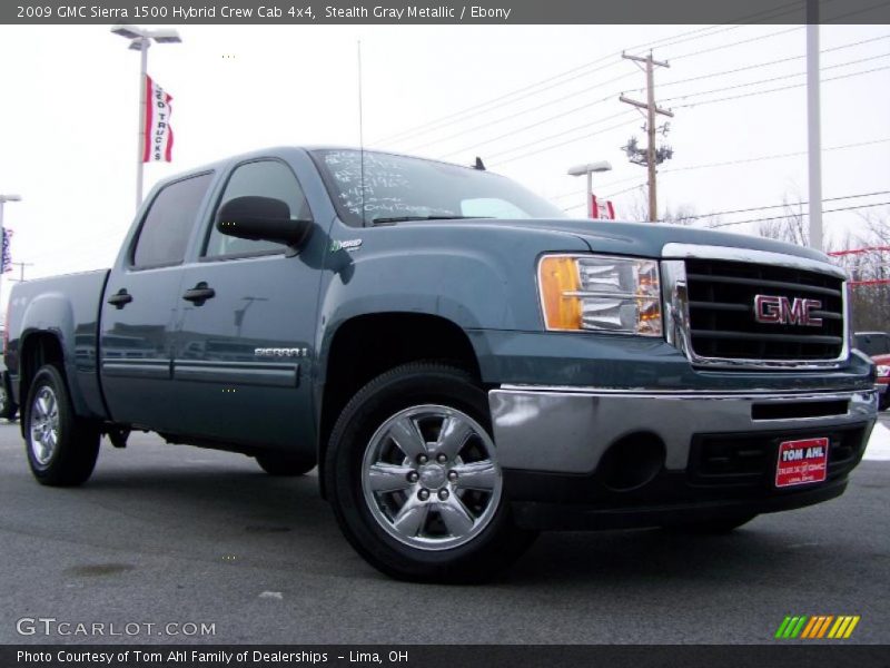 Stealth Gray Metallic / Ebony 2009 GMC Sierra 1500 Hybrid Crew Cab 4x4