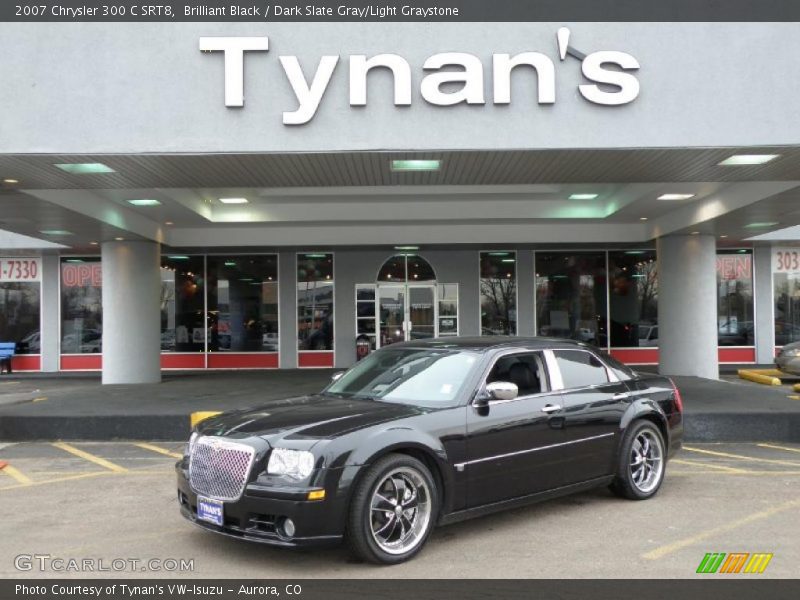 Brilliant Black / Dark Slate Gray/Light Graystone 2007 Chrysler 300 C SRT8