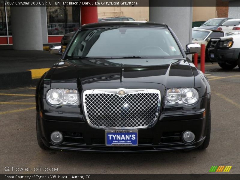 Brilliant Black / Dark Slate Gray/Light Graystone 2007 Chrysler 300 C SRT8