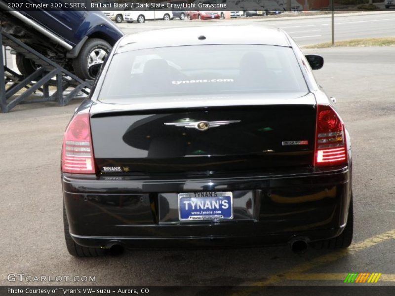 Brilliant Black / Dark Slate Gray/Light Graystone 2007 Chrysler 300 C SRT8