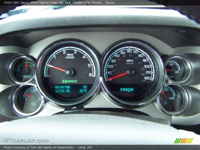 Stealth Gray Metallic / Ebony 2009 GMC Sierra 1500 Hybrid Crew Cab 4x4