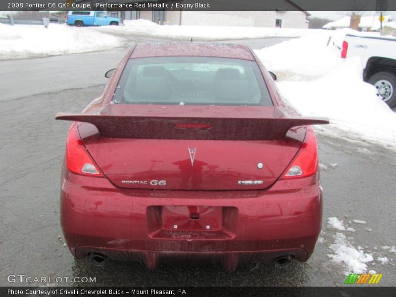 Performance Red Metallic / Ebony Black 2008 Pontiac G6 GXP Coupe